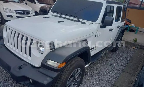 Sayi Na hannu Jeep Wrangler White Mota in Accra a Greater Accra Sayi Na hannu Jeep Wrangler White Mota in Accra a Greater Accra