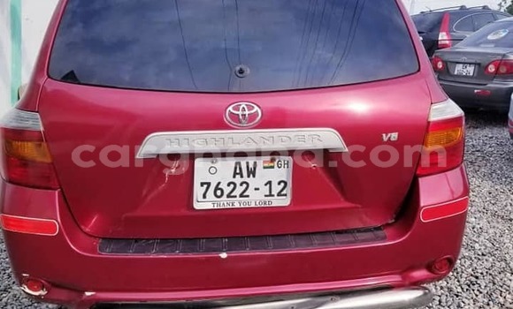 Buy Used Toyota Highlander Red Car in Accra in Greater Accra Buy Used Toyota Highlander Red Car in Accra in Greater Accra