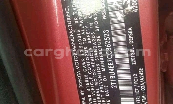 Ra Àlòkù Toyota Corolla Red Ọkọ̀ in Accra ni Greater Accra Ra Àlòkù Toyota Corolla Red Ọkọ̀ in Accra ni Greater Accra