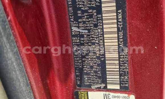 Sayi Na hannu Toyota Camry Red Mota in Tema a Greater Accra Sayi Na hannu Toyota Camry Red Mota in Tema a Greater Accra
