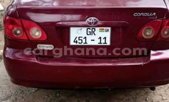 Ra Àlòkù Toyota Corolla Red Ọkọ̀ in Accra ni Greater Accra Ra Àlòkù Toyota Corolla Red Ọkọ̀ in Accra ni Greater Accra