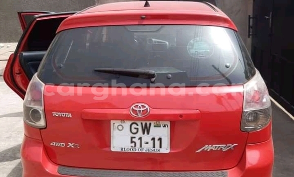 Sayi Na hannu Toyota Matrix Red Mota in Accra a Greater Accra Sayi Na hannu Toyota Matrix Red Mota in Accra a Greater Accra