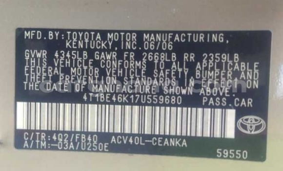 Sayi Na hannu Toyota Camry Sauran Mota in Accra a Greater Accra Sayi Na hannu Toyota Camry Sauran Mota in Accra a Greater Accra