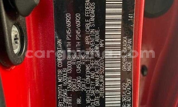 Sayi Na hannu Toyota 4Runner Red Mota in Accra a Greater Accra Sayi Na hannu Toyota 4Runner Red Mota in Accra a Greater Accra