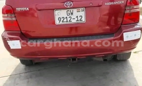 Sayi Na hannu Toyota Highlander Red Mota in Accra a Greater Accra Sayi Na hannu Toyota Highlander Red Mota in Accra a Greater Accra