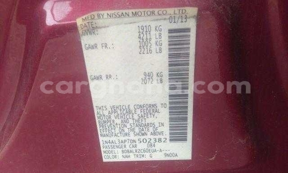 Sayi Na hannu Nissan Altima Red Mota in Accra a Greater Accra Sayi Na hannu Nissan Altima Red Mota in Accra a Greater Accra