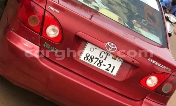 Sayi Na hannu Toyota Corolla Red Mota in Accra a Greater Accra